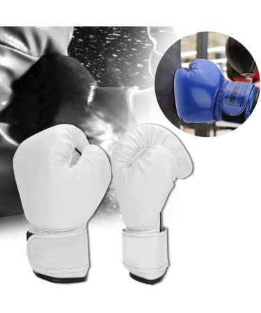 Ruiqas Kids Boxing Punching Gloves - White PU Leather Sparring Gloves for Gym and Martial Arts Training - Buy Online on GoSupps.com
