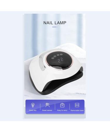 Buy 180W UV Gel Nail Dryer - UV LED Nail Lamp with 4 Timers & Auto Sensor for Perfect Shellac Manicure - Buy Online on GoSupps.com