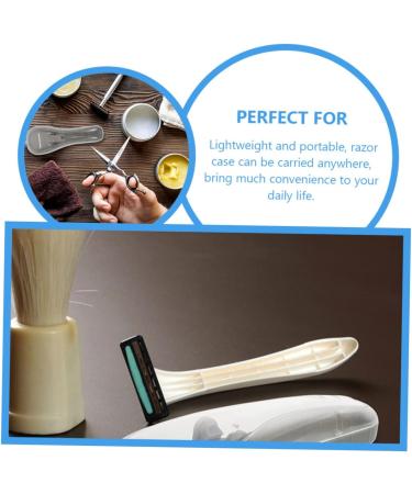 COOPHYA Razor Storage Box Set - Durable Anti-Rust Protective Cover for Manual Razors | 2-Pack Plastic Case - Buy Online on GoSupps.com