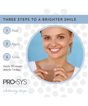 PRO-SYS Whitening Strips Kit - Sensitive Teeth Whitening Stain Remover 28 Strips for Effective Teeth Whitening - Buy Online on GoSupps.com