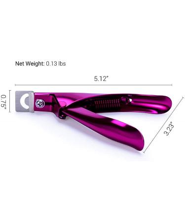 MelodySusie Acrylic Nail Clippers - Professional Stainless Steel Cutters for Fake Nails - Adjustable Trimmer for Salon Quality Manicures at Home - Purple - Buy Online on GoSupps.com