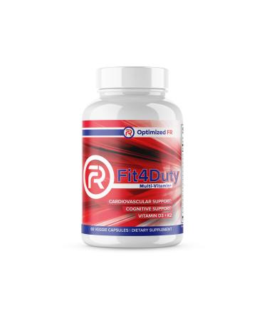 Fit4Duty Multivitamin+ for First Responders One a Day Multivitamin Plus Other nutrients 60 Servings 2 Month Supply