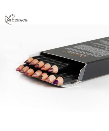 12 Color Set Ultra-Fine Waterproof Lip Liner - Durable & High-Pigment Lip Pencil for Perfect Lips - Buy Online on GoSupps.com