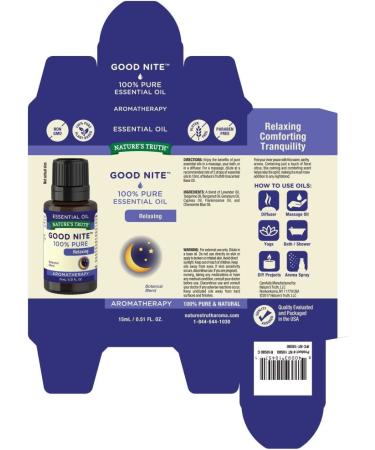 Nature's Truth Good Nite Essential Oil - 0.51 fl oz (Multicolor) - Buy Online on GoSupps.com