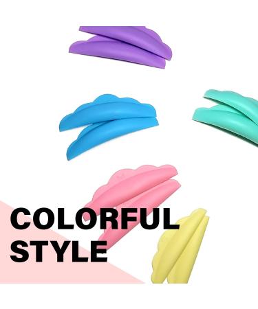 Colorful Amber Lash Rods for Eyelash Lifting - 5 Curl Sizes, Durable Silicone, Easy Application - Buy Online on GoSupps.com