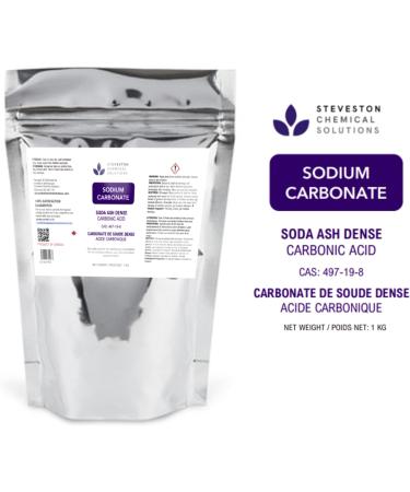 PURE SODIUM CARBONATE - 1 kg/2.2 lbs (Soda Ash/Carbonic Acid) Natural All Purpose Cleaner & Laundry Booster - Buy Online on GoSupps.com