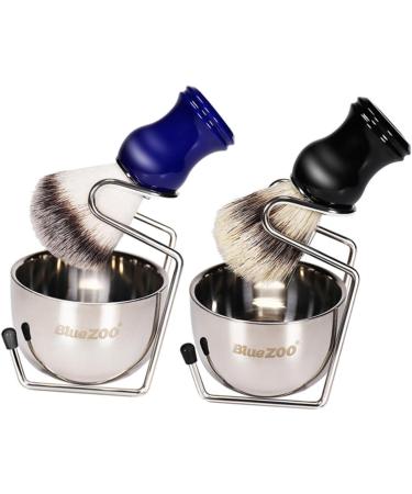 Beavorty Men's Stainless Steel Razor Set - Manual Shaving Kit with Brush & Stand for Perfect Beard Care - Buy Online on GoSupps.com