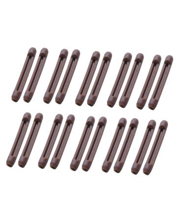 Lurrose 20 pairs of glasses repair glasses holder glasses holder glasses holes glasses socks glasses frame covering glasses cover glasses covering covering sunglasses Health care products brown 5.6x0.79cm