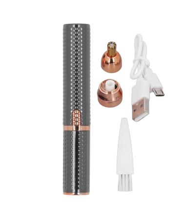 Electric Eyebrow Hair Remover Facial Hair Trimmer for Women Painless Portablewith LED Light for Lips Nose Finishing TouchHair Remover (Black)