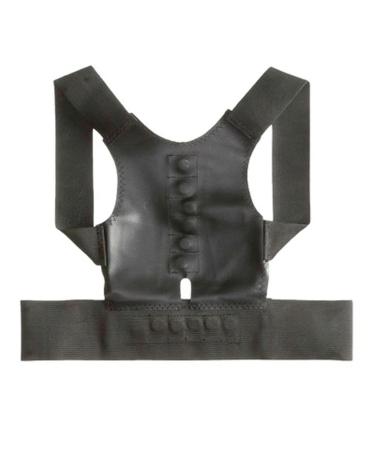 Posture Corrector Back Support Posture Correction Brace Belt Magnet Corrective Therapy Shoulder Straighter Men Women Black L 75-85cm - Buy Online on GoSupps.com