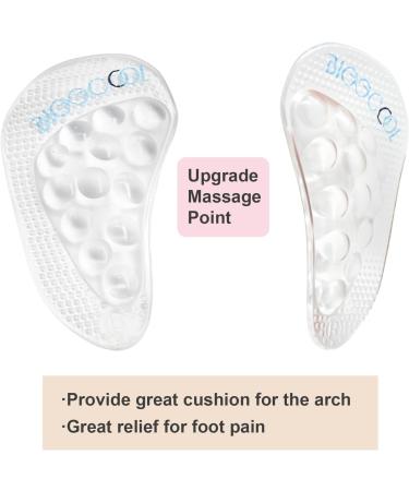 Shop Arch Support Inserts & Insoles for Flat Feet | Relief for Plantar Fasciitis | Adhesive Cushions for Arch Pain - Clear - Buy Online on GoSupps.com