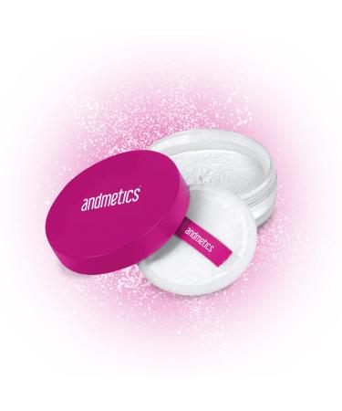 andmetics skin protection powder |20 g loose powder |For about 100 applicationsPerfect protection against hair removalWith integrated powder sponge |Vegan |Suitable for all skin types