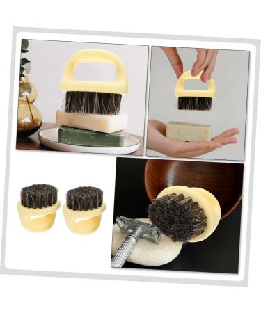 Healeved Men's Beard Comb - 2 Piece Multifunctional Cleaning Brush Set | Pocket Comb & Accessories for Grooming - Beige 6x5x5cm - Buy Online on GoSupps.com