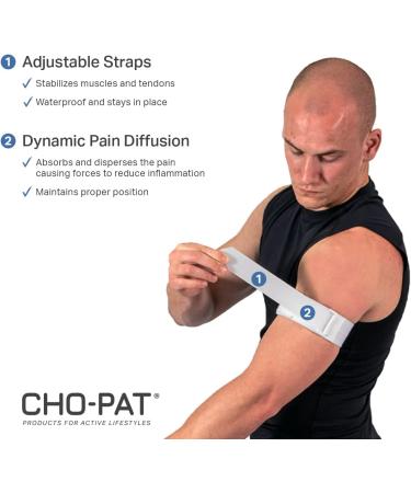 Cho-Pat Waterproof Upper Arm Strap for Swimmer's Arm - Large (Pack of 1) | Compression Band for Bicep and Tricep Tendonitis - Buy Online on GoSupps.com