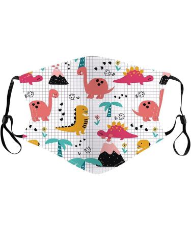 5PC Kids Face_Mask Washable Colorful Printed Cotton Cloth_Masks for Kids Boys Girls Reuseable Childrens_Masks Face Protection - Buy Online on GoSupps.com