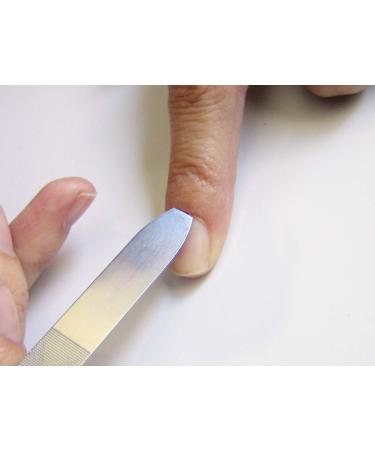 SEKI EDGE SS-402 Nail File with Pusher - 1 Count Pack | High-Quality Stainless Steel - Buy Online on GoSupps.com