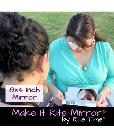 8-Inch Wide 2-Way Make It Rite Mirror for Face Down Vitrectomy and Proning Lung Recovery | Easy TV Viewing | Invented 1994 - Buy Online on GoSupps.com