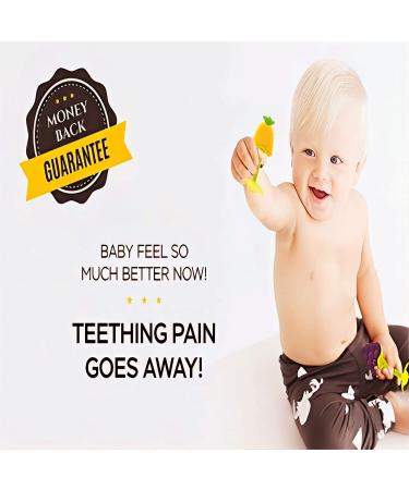 Organic Baby Teething Toys (4 Pack) by Olele Baby - BPA-Free | For Babies 6-12 Months | Natural Fruit Teether Toys for Toddlers | Soothes Gingival Pain - Buy Online on GoSupps.com