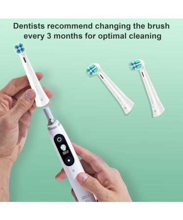 Toothbrush Replacement Heads for Oral-B iO Series 2-10 - 10 Pack Compatible Black/White Brush Heads - Buy Online on GoSupps.com