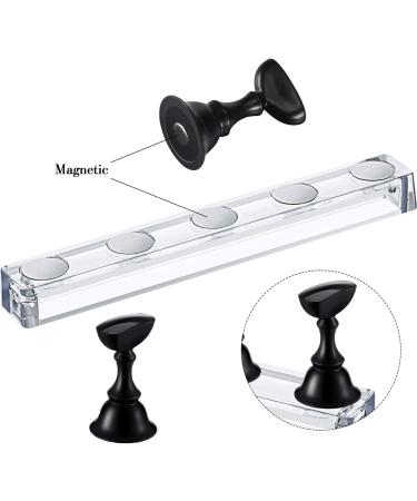 Acrylic Nail Practice Stand Chess Board Crystal Holder - Nail Art Manicure Tool Display Stand (White/Black) - Buy Online on GoSupps.com