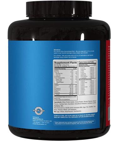 PROLAB Whey Isolate 5LB - Ultra Pure Milk Chocolate Protein 23g Per Scoop for Lean Muscle Growth & Fast Absorption - Premium Grade Supplement - Buy Online on GoSupps.com