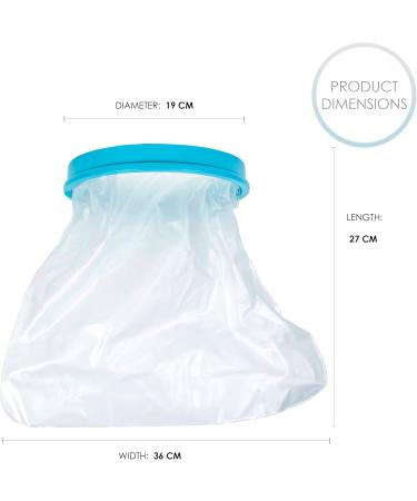 Bramble Waterproof Cast Protector for Foot - Silicone Cover for Bath & Shower | International Shipping - Buy Online on GoSupps.com