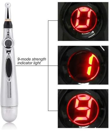 Solomi Acupuncture Pen - Electric Meridian Massage Tool for Pain Relief | Stainless Steel Acupuncture Device for Body Wellness - Buy Online on GoSupps.com