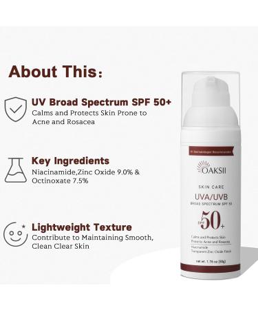 UV Clear Face Sunscreen SPF 50 - Oil-Free Zinc Oxide Lightweight & Sensitive Skin Friendly | 1.7 Fl Oz - Shop Internationally - Buy Online on GoSupps.com