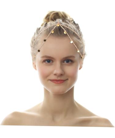 GLSTOY Vintage Hair Accessories Chain Headpiece for Women Head Chain Headpiece Head Chain Jewelry for Women Head Accessories for Women Head Chain for Women Trendy Wedding Headpiece - Buy Online on GoSupps.com