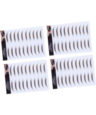 FOMIYES 8 Pcs Eyebrow Stickers Waterproof Stickers False Eyebrows Cosmetics 6d Hair-like Eyebrows Stickers - Buy Online on GoSupps.com