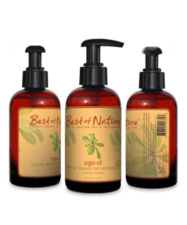 Argan Body Oil -8oz- 100% Pure & Natural From Moroccan Argan Tree- For Body & Hair! 8 Fl Oz (Pack of 1) - Buy Online on GoSupps.com