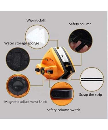 Magnetic Hallow Two-Sided Glass Wiper Household Window Cleaner Glass Brush for High-Rise and Car Glazed Windows Thickness 20-30mm - Buy Online on GoSupps.com