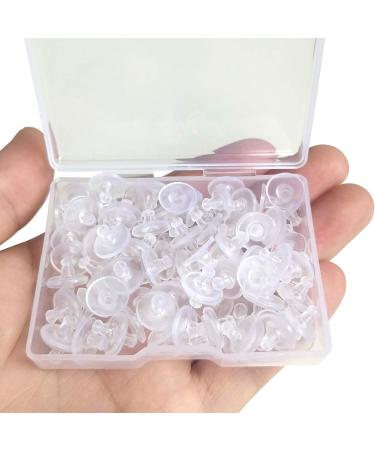 Clear Silicone Earring Backs - Safety Clutch Ear Locking Stopper (Pack of 100) - Buy Online on GoSupps.com