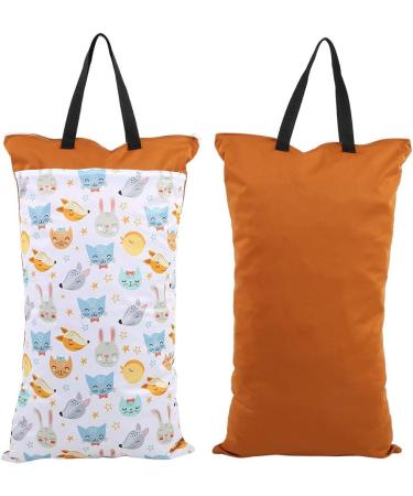 Cloth Diaper Bag Large Hanging Waterproof Wet Dry Reusable Washable Baby Cloth Diaper Bag(EF160) - Buy Online on GoSupps.com