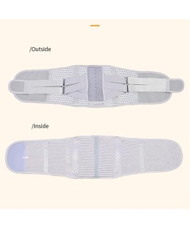 Buy Lumbar Support Belt Decompression Back Brace - Self-Heating Breathable Thermal Pad for Pain Relief | XL/X-Large Gray for Men & Women - Buy Online on GoSupps.com