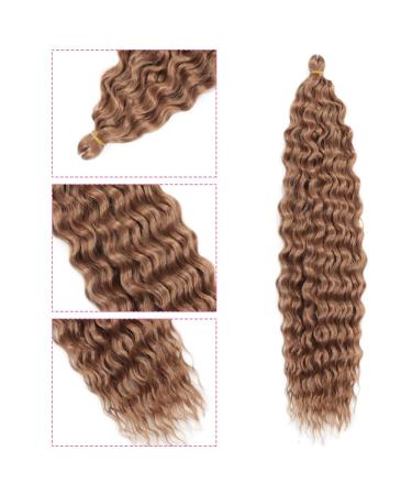 DSoar 26 Inch 3 Packs Deep Twist Crochet Hair - Ocean Wave Curly Bohemian Braids & Synthetic Hair Extensions for Women | 27# - Buy Online on GoSupps.com
