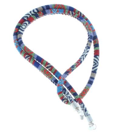 round glasses cord in "ethno" look - blue