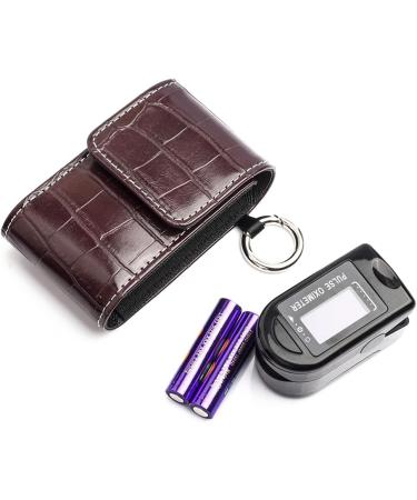 Milists Blood Oxygen Portable Fingertip Pulse Monitor Case - Durable Organizer for Oxygen Saturation - Brown - Buy Online on GoSupps.com