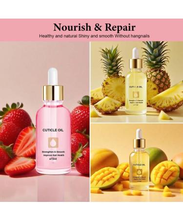 LOPHE Huile pour Cuticules et Ongles 15 ml - Renforce et Adoucit Ongles/Cuticules - Soin Quotidien & Post-Manucure - Pour Mains Douces et Ongles Brillants- Mangue/Ananas/Fraise 3pcs - Trio Tropical - Buy Online on GoSupps.com