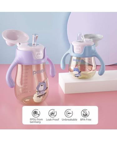 POTATO Toddler Sippy Cup with Straw | Spill-Proof Handle | PPSU Learner Cup for Boys | 6oz Blue Water Bottle for Baby (6 Months+) | 2 Spout Options - Buy Online on GoSupps.com