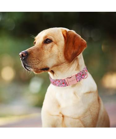 Unique Summer Rosa Strawberry Dog Collar - Stylish & Durable for Small to Large Dogs | Perfect Gift! - Buy Online on GoSupps.com