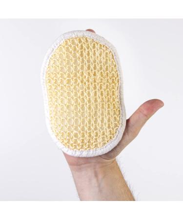 Gentle Face and Body Exfoliating Pad - Soft Weave Loofah Sisal Sponge (2 Pack) - Buy Online on GoSupps.com