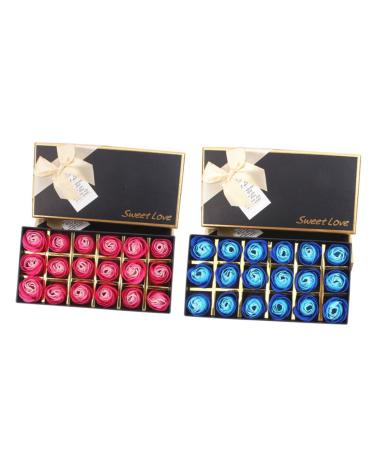 Housoutil 2boxes Mothers to Be Mothers Day Women+perfume Flower Soap Fragrance for Women Mothered Day Motherd Day Clipper Holders for Barbers Womens+perfume Box Rose