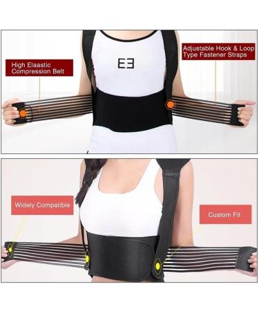 Self-Heating Lower Back Support Belt - Adjustable & Breathable Lumbar Therapy for Men & Women | Turmaline Relief (M Black) - Buy Online on GoSupps.com