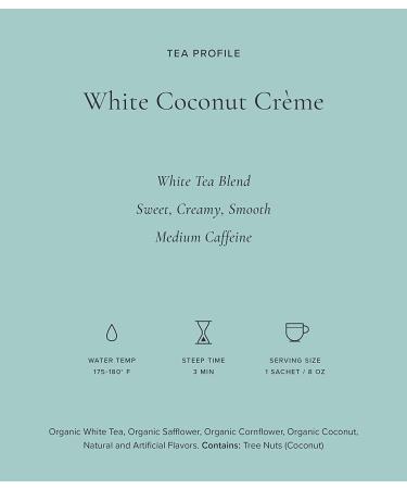 White Coconut Creme Pyramid Teabags - 12 Sachets | Art of Tea - Buy Online on GoSupps.com