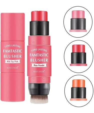 Cream Blush Stick Waterproof Cream Blush Stick for Cheeks | Natural Cheek Blush for Lip Eye Makeup Stick Women Makeup 2# - Buy Online on GoSupps.com