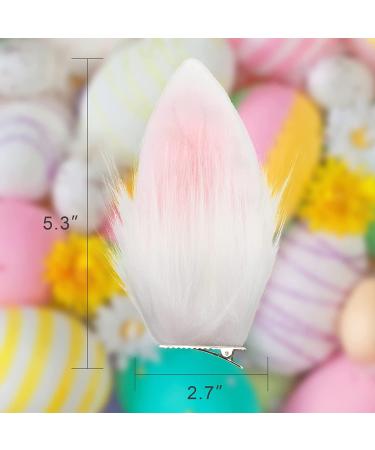 Easter Halloween Cosplay Bunny Rabbit Ear Hair Clip - White TSFJ37 - Buy Online on GoSupps.com