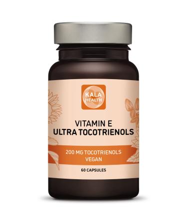 Kala Health Ultra Tocotrienol 200mg Vitamin E Vegan All 4 tocotrienols - Alpha Tocotrienol + Beta Tocotrienol + Gamma Tocotrienol + Delta Tocotrienol No Tocopherols - Unique Tocotrienol Complex 60 - Buy Online on GoSupps.com
