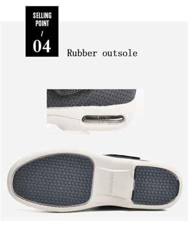 Diabetic Shoes for Men: Air Cushioned Medical Shoes for Swollen Feet - Black, Size 12 - Buy Online on GoSupps.com