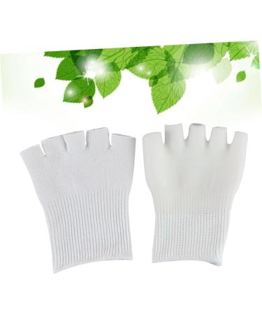 HAPINARY 1 Pair Gel Dry Cracked Heels Socks Cracked Foot Socks Open Toe Socks Thumb Bunion Corrector Five Finger Socks Silicone Socks Moisturising Foot Spa Socks White Moisturizing - Buy Online on GoSupps.com